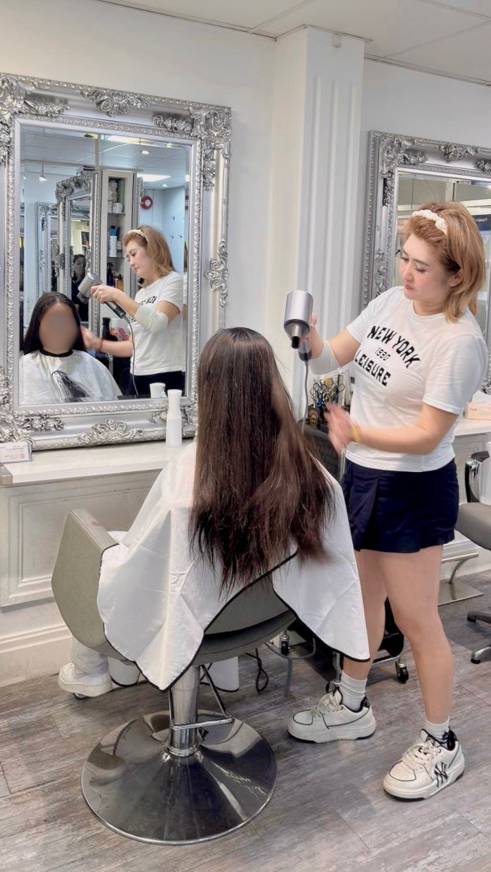 Sharon — Founder and Master Stylist at C L Salon, Birmingham's specialist Asian hair and hijabi-friendly salon